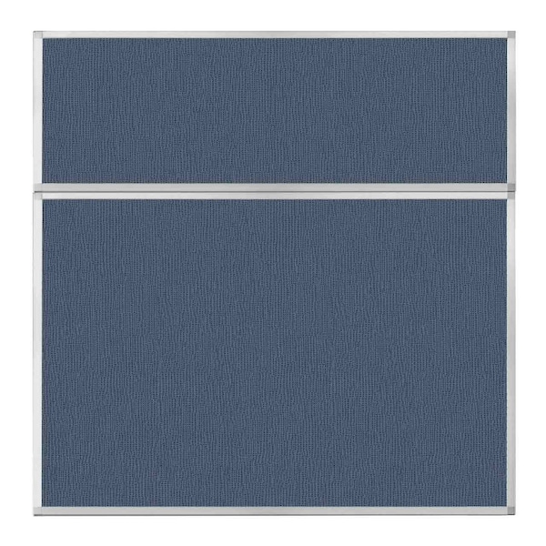 Hush Panel Configurable Cubicle Partition 6' x 6' Ocean Fabric